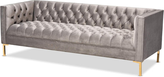 Sofas, Gray/Gold