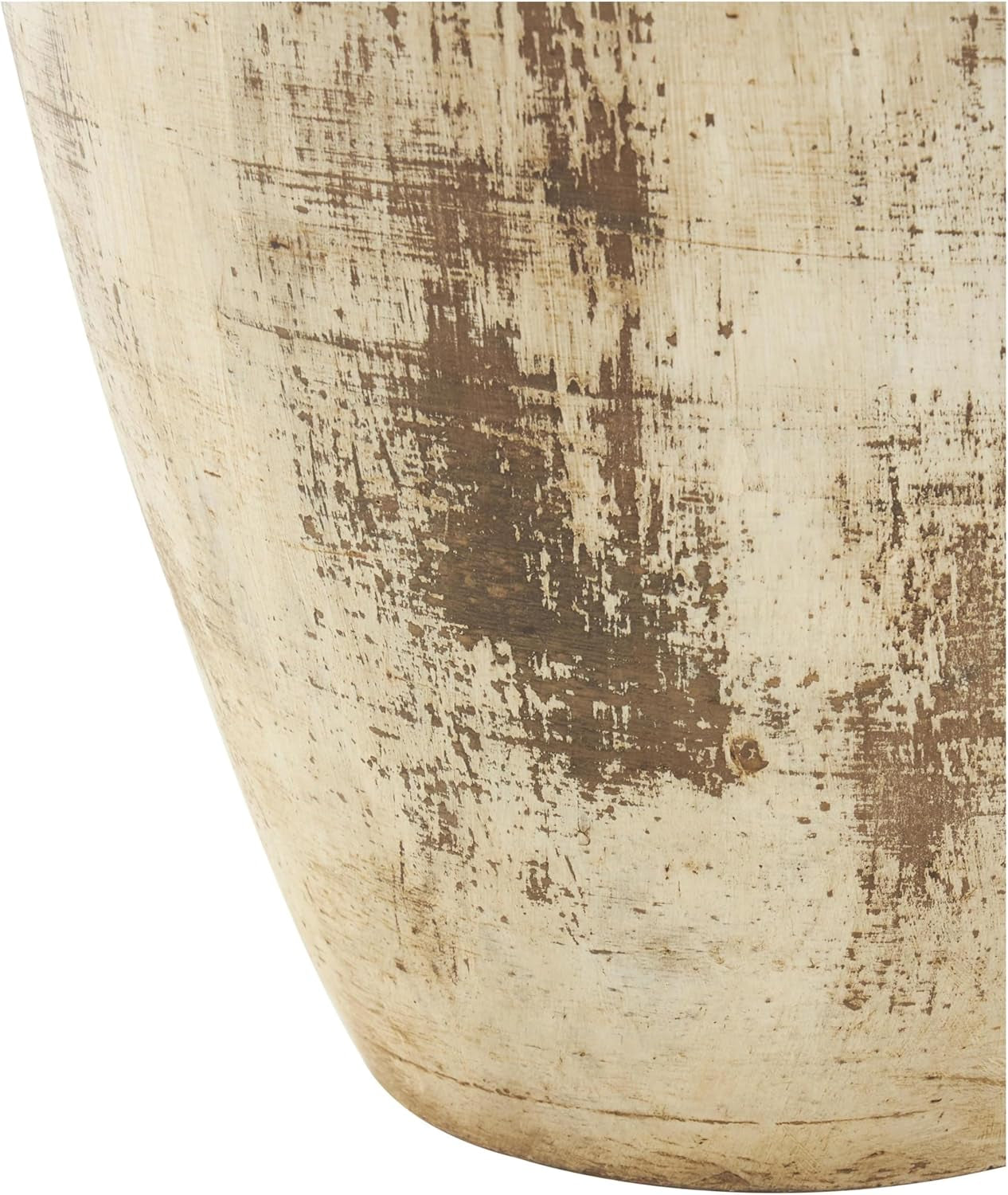 Ceramic Decorative Vase Antique Style Distressed Centerpiece Vase, Flower Vase for Home Decoration 10" X 10" X 22", Brown