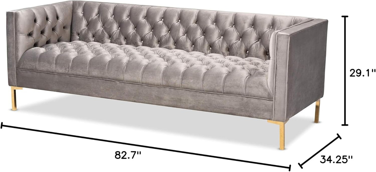 Sofas, Gray/Gold