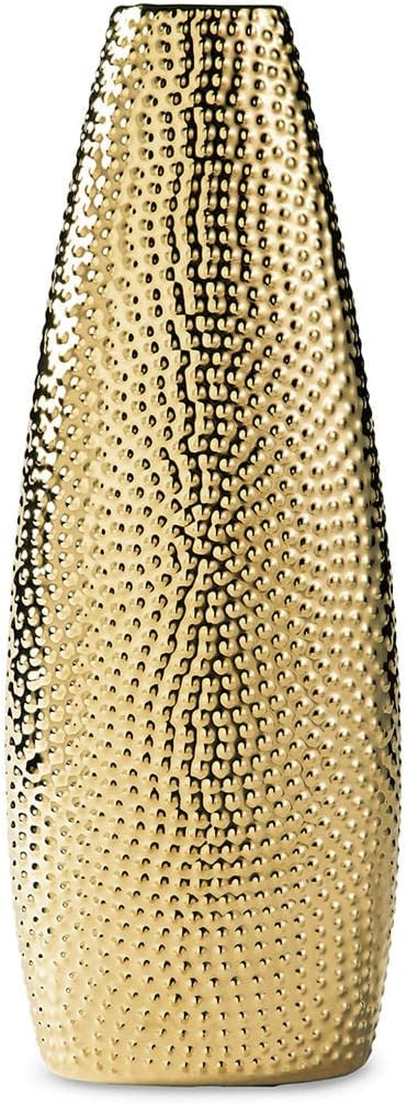 Efim Large Contemporary Ceramic Vase, Metallic