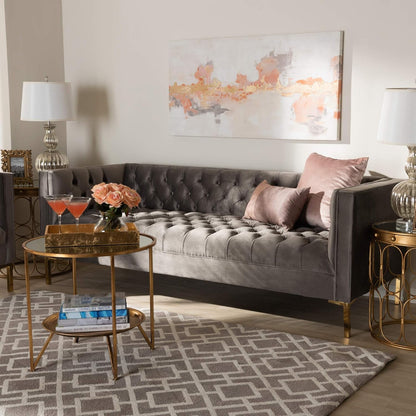 Sofas, Gray/Gold